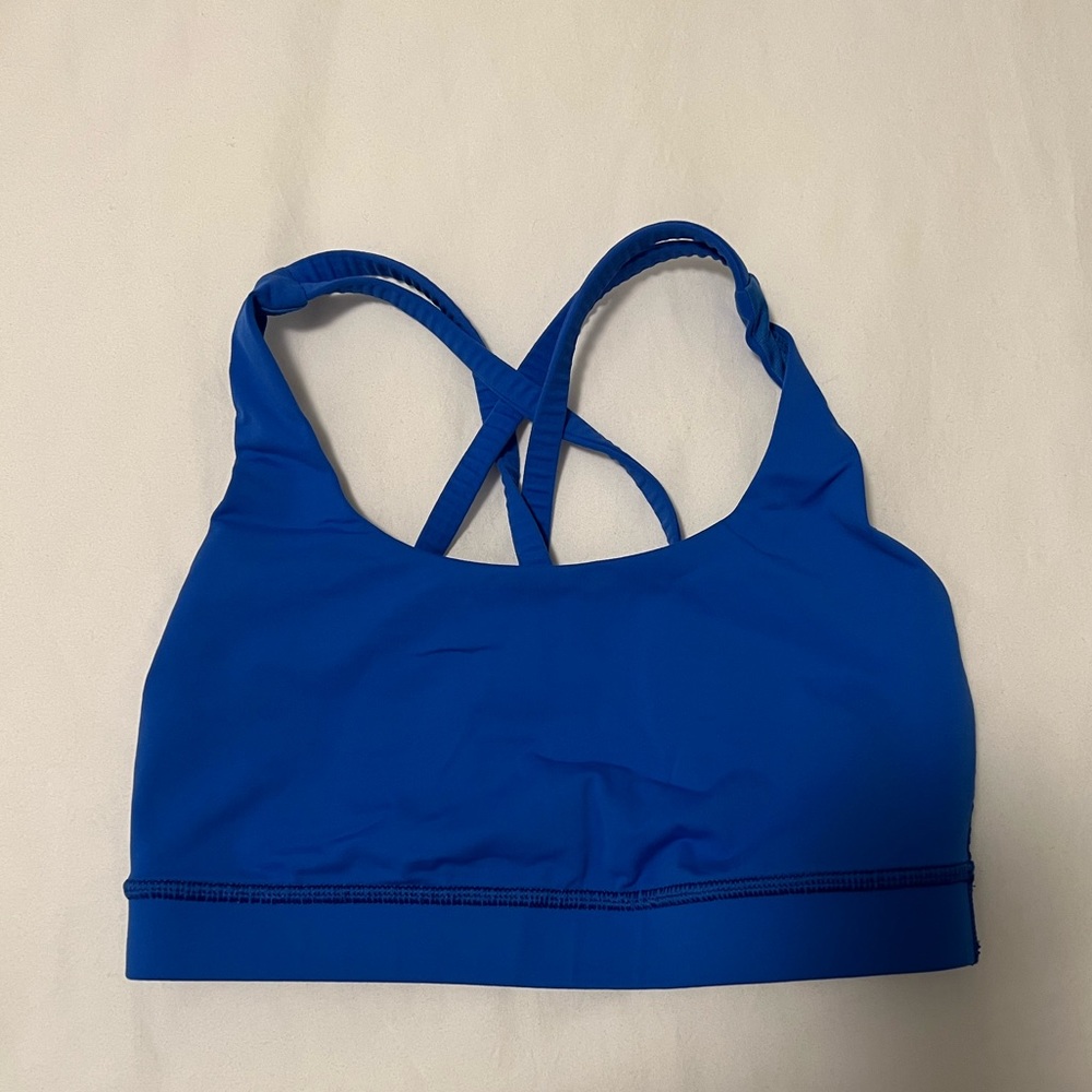 Lululemon Energy Bra size 4 Blue